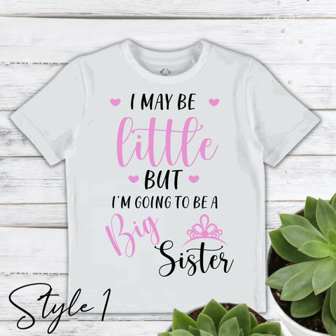 Pregnancy announcement sibling shirt