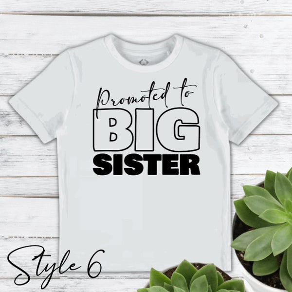 Pregnancy announcement sibling shirt