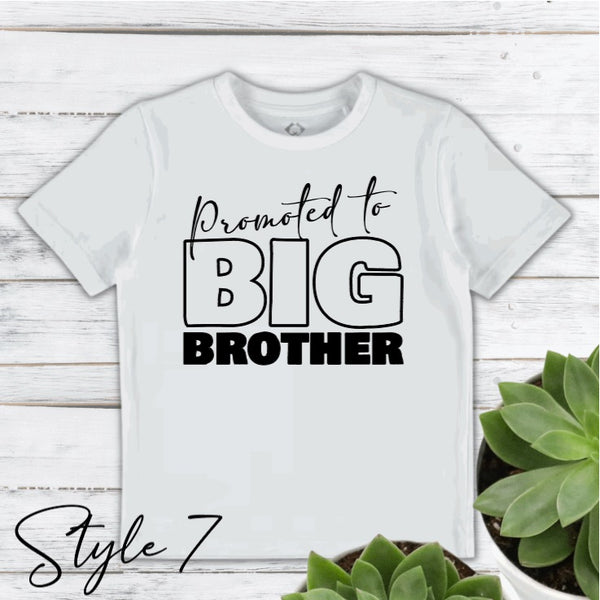 Pregnancy announcement sibling shirt